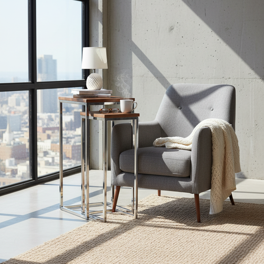 Lot de 2 selettes | Acacia Stainless III