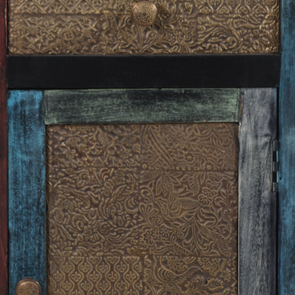 Mesa auxiliar tallada | Madera de mango de Pushkar