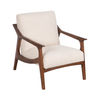 Fauteuil tissu bouclette gris | Jade