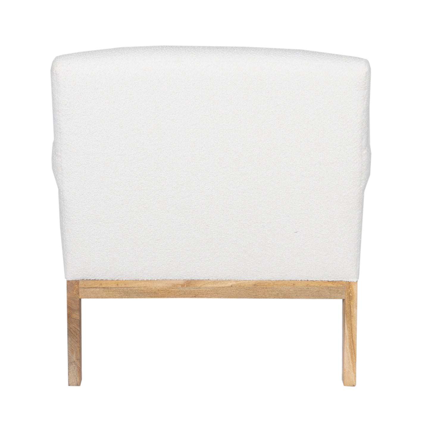 Fauteuil tissu bouclette blanc | Teddy