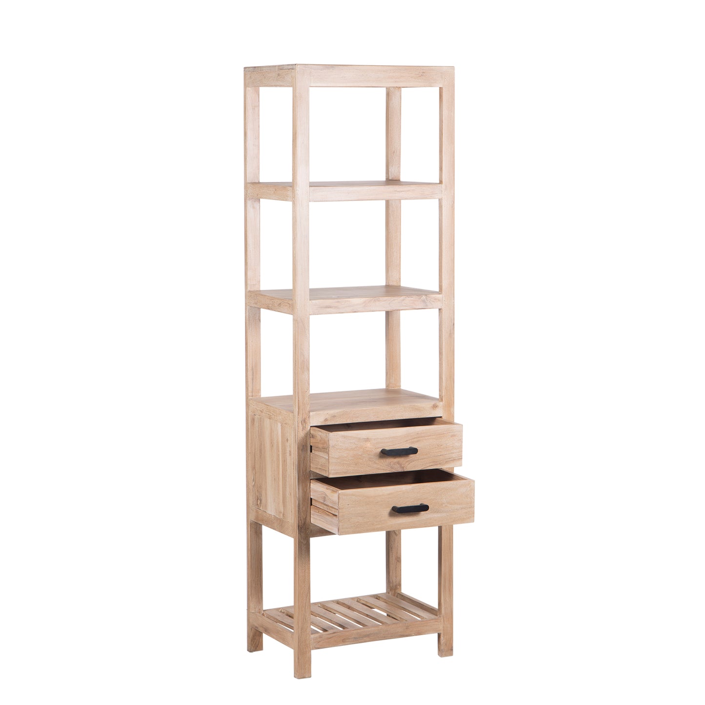 Etagere colonne 2 tiroirs | Acacia Harpley
