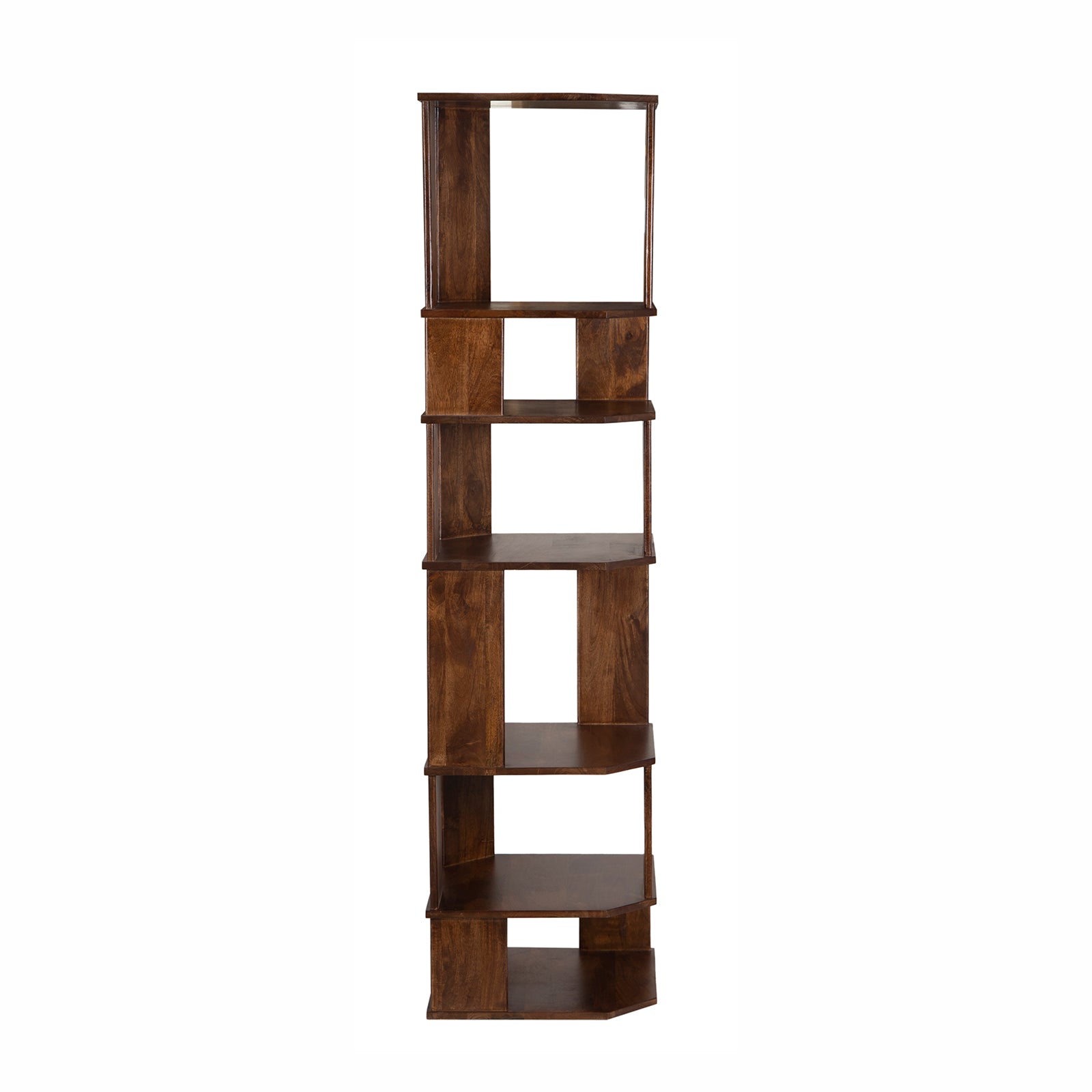 Détail du bois de manguier de la bibliothèque Aranya