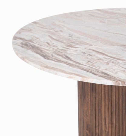 Bouts de canapé plateau marbre | Manguier Kfir III