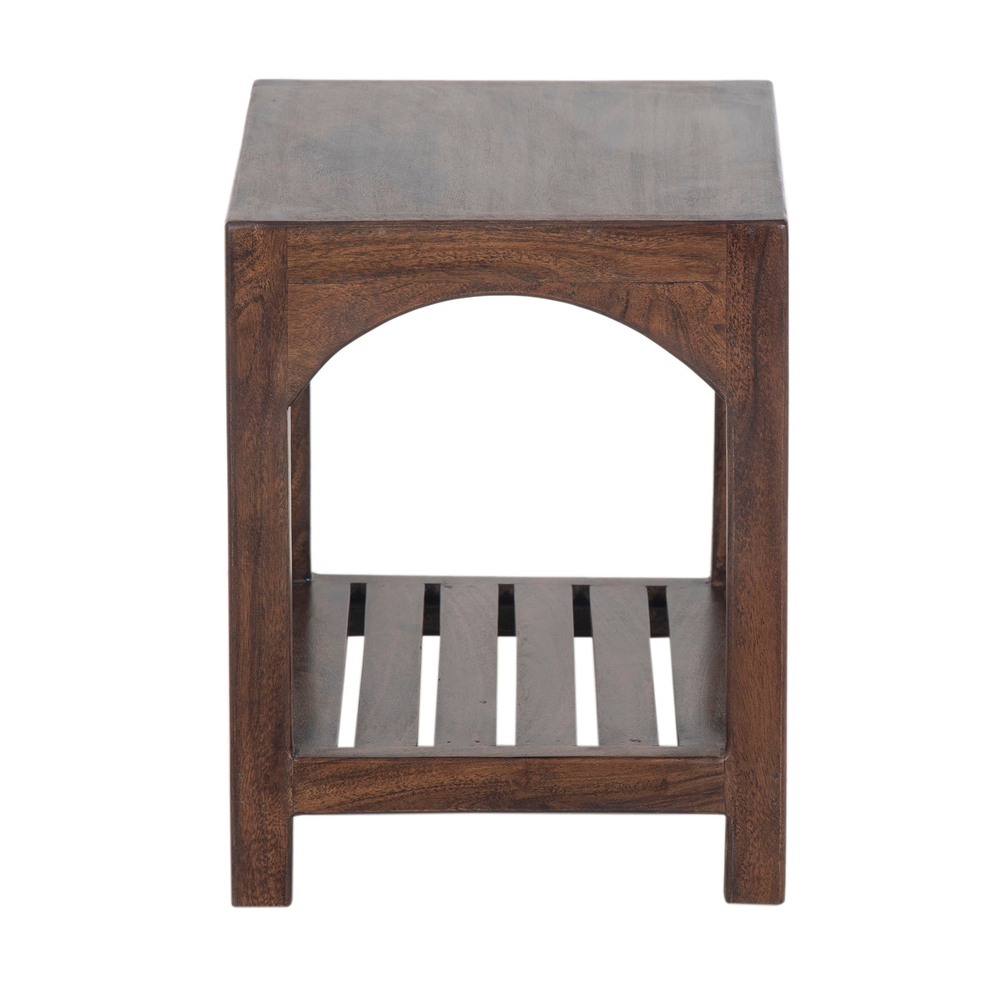 Tabouret avec etagere a lattes | Acacia Hiputa