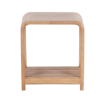 Tabouret avec etagere a lattes | Manguier Eruco
