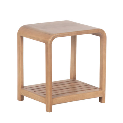 Tabouret avec etagere a lattes | Manguier Eruco