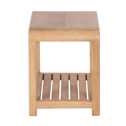 Tabouret avec etagere a lattes | Manguier Eruco