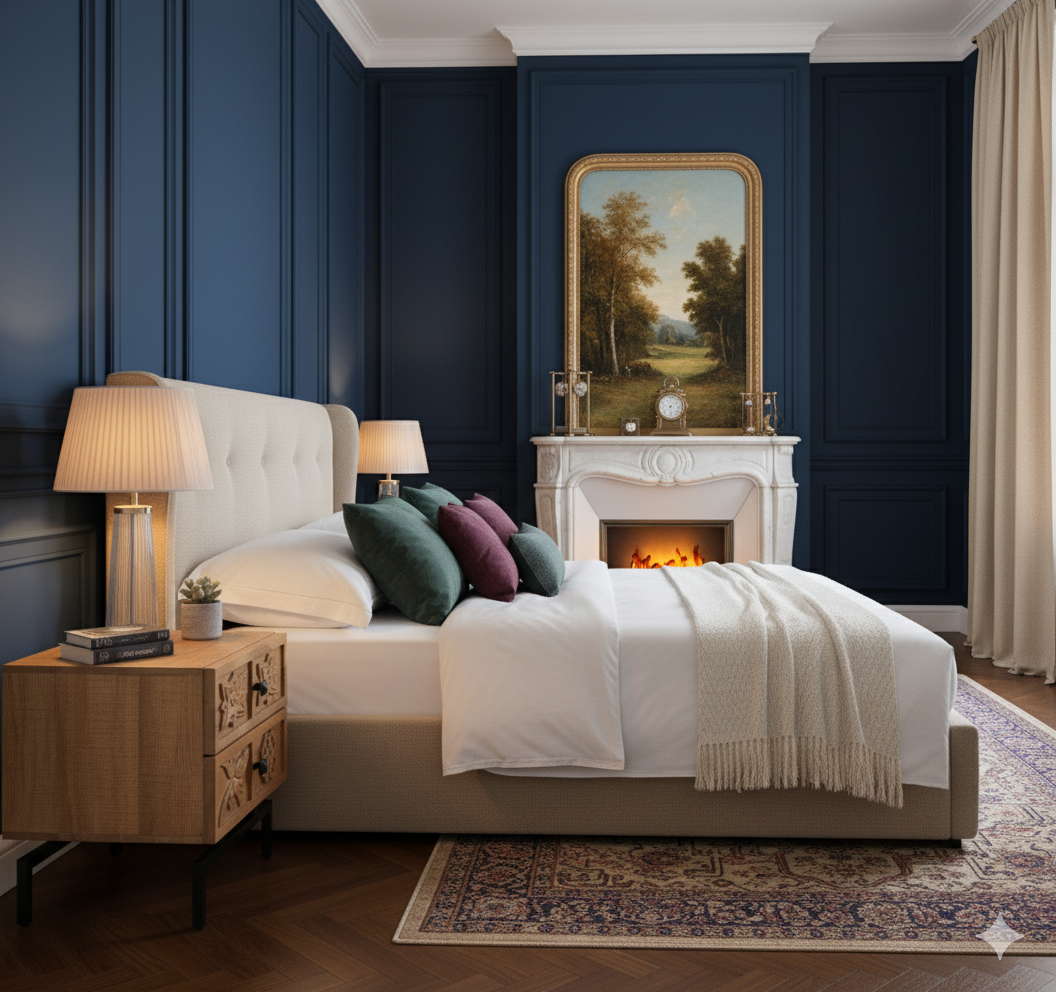 Table de chevet 2 tiroirs | Manguier Sculture II