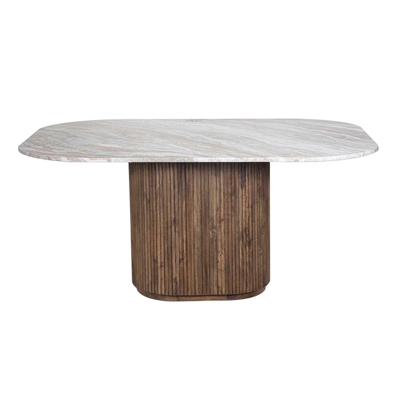 Mesa de jantar com tampo em mármore 170x130 | Kfir II Mango