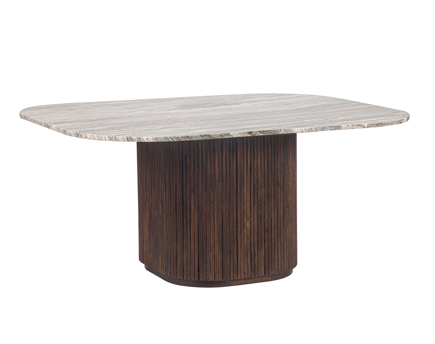 Mesa de jantar com tampo em mármore 170x130 | Kfir II Mango