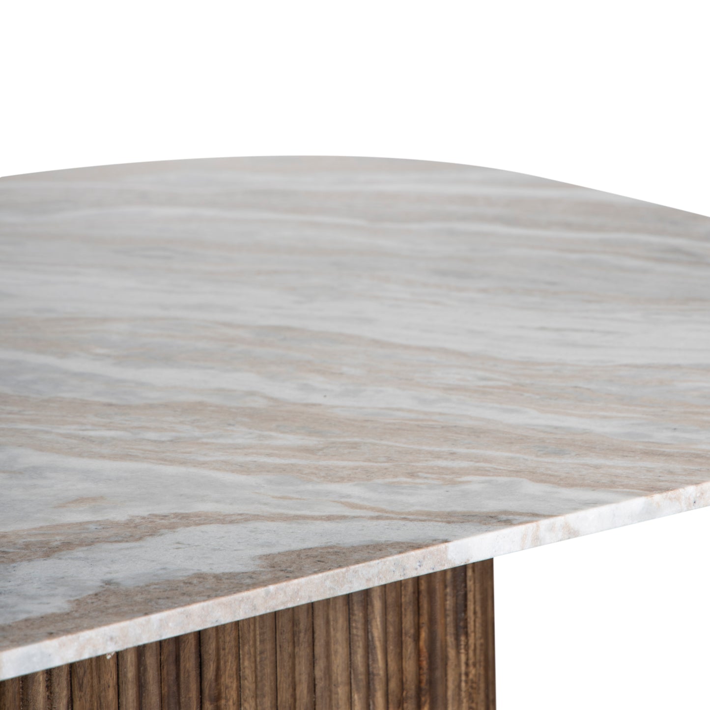 Mesa de jantar com tampo em mármore 170x130 | Kfir II Mango