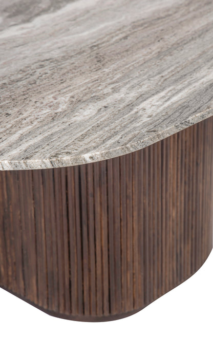 Mesa de jantar com tampo em mármore 170x130 | Kfir II Mango