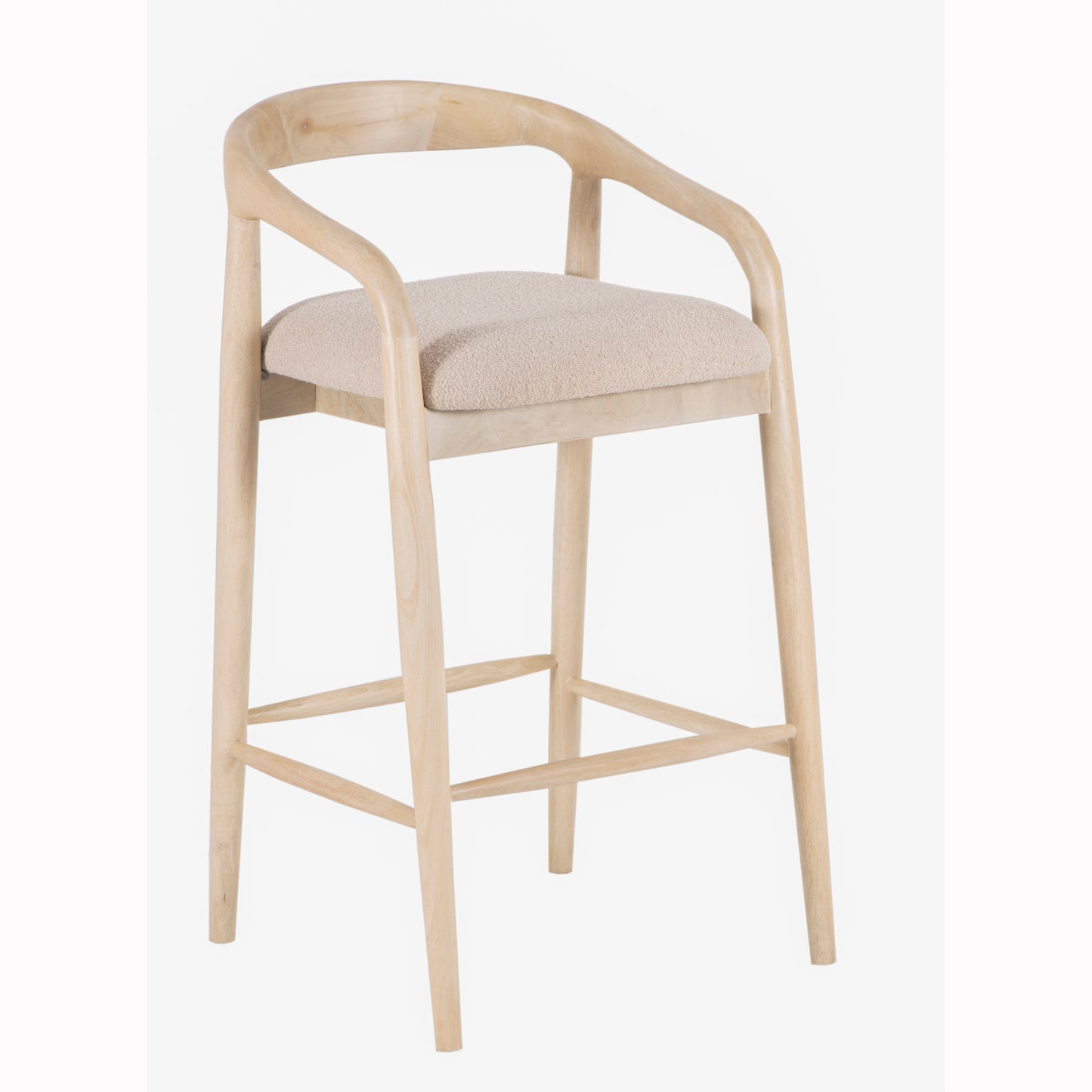 Chaise de Bar Rembourree Neturelle | Milo