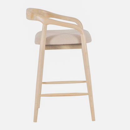 Chaise de Bar Rembourree Neturelle | Milo