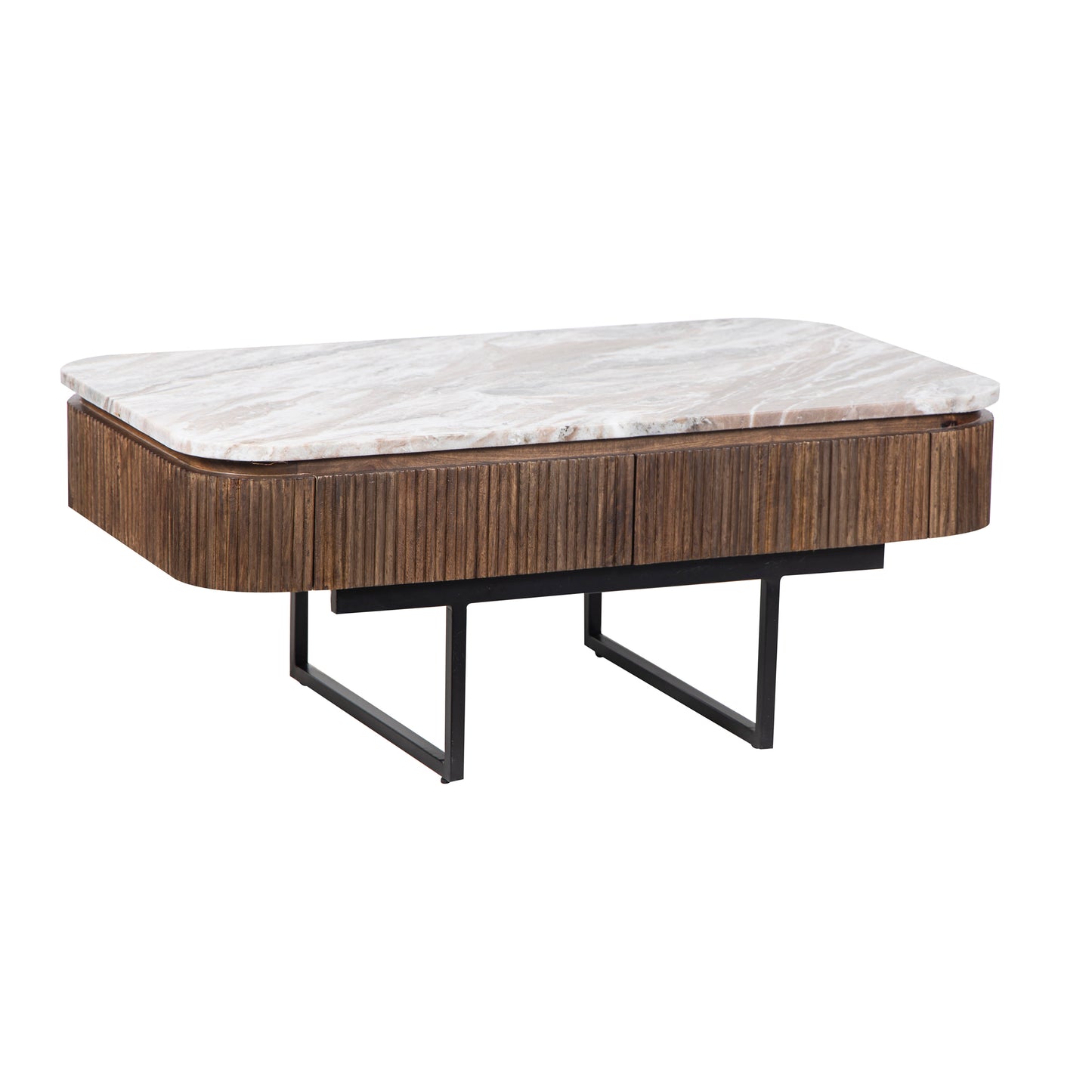 Table basse plateau marbre | Manguier Kfir III