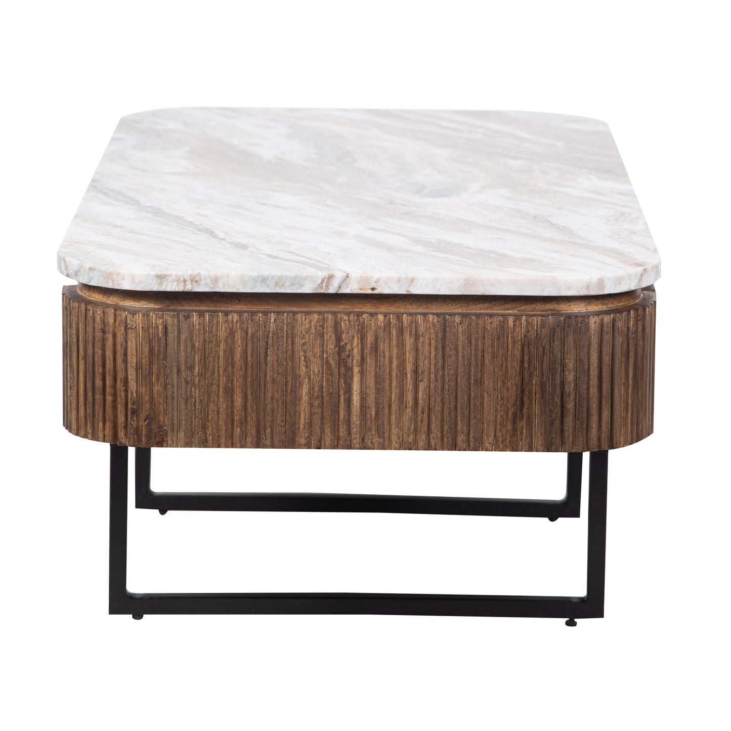 Table basse plateau marbre | Manguier Kfir III