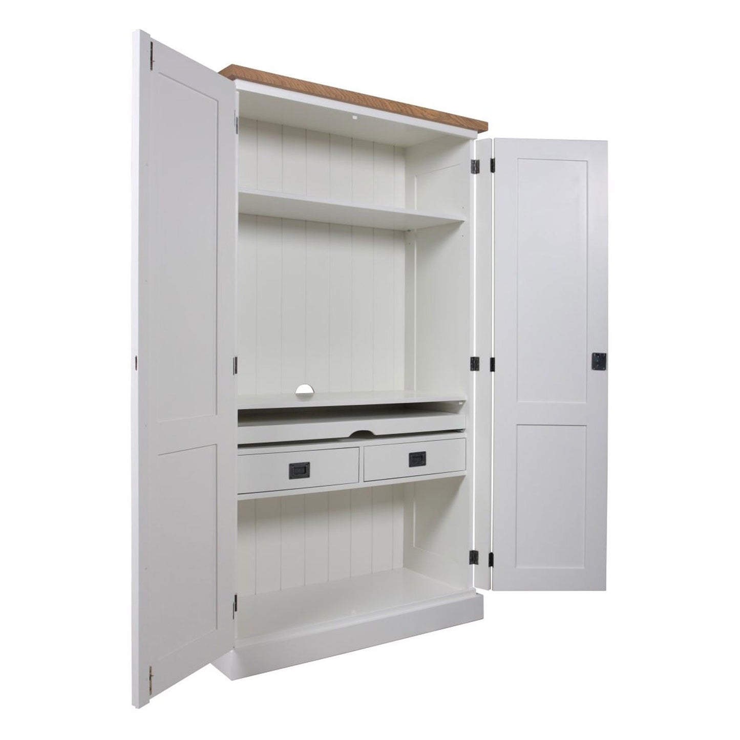 Meuble d'ordinateur "Chêne et Pin Chic"