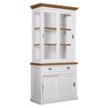 Vitrine  2x2 portes 1 tiroir "Chêne et Pin Charme"
