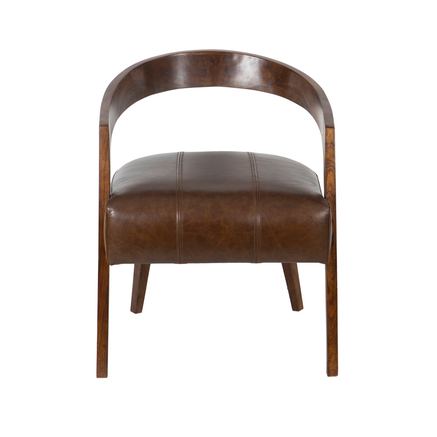 Fauteuil en cuir maroon - Matador II