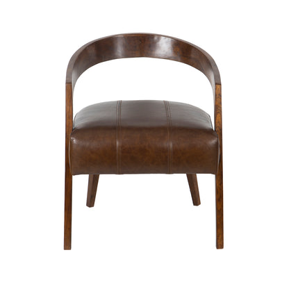 Fauteuil en cuir maroon - Matador II
