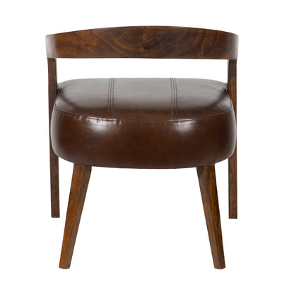 Fauteuil en cuir maroon - Matador II