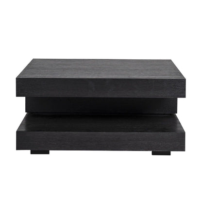 Table basse carrée noir Blok C "Chêne Oakura"