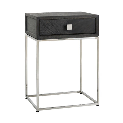 Chevet Blackbone silver 1-tiroir