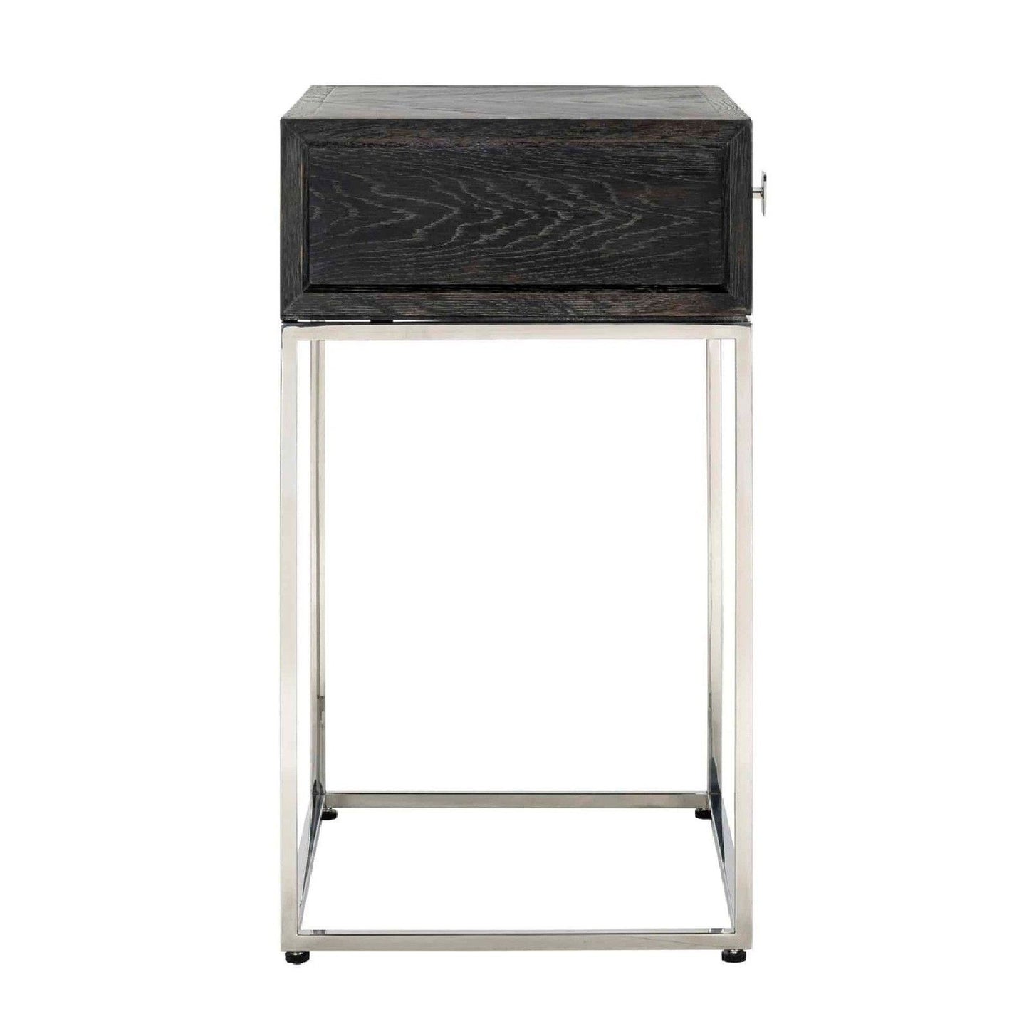 Chevet Blackbone silver 1-tiroir