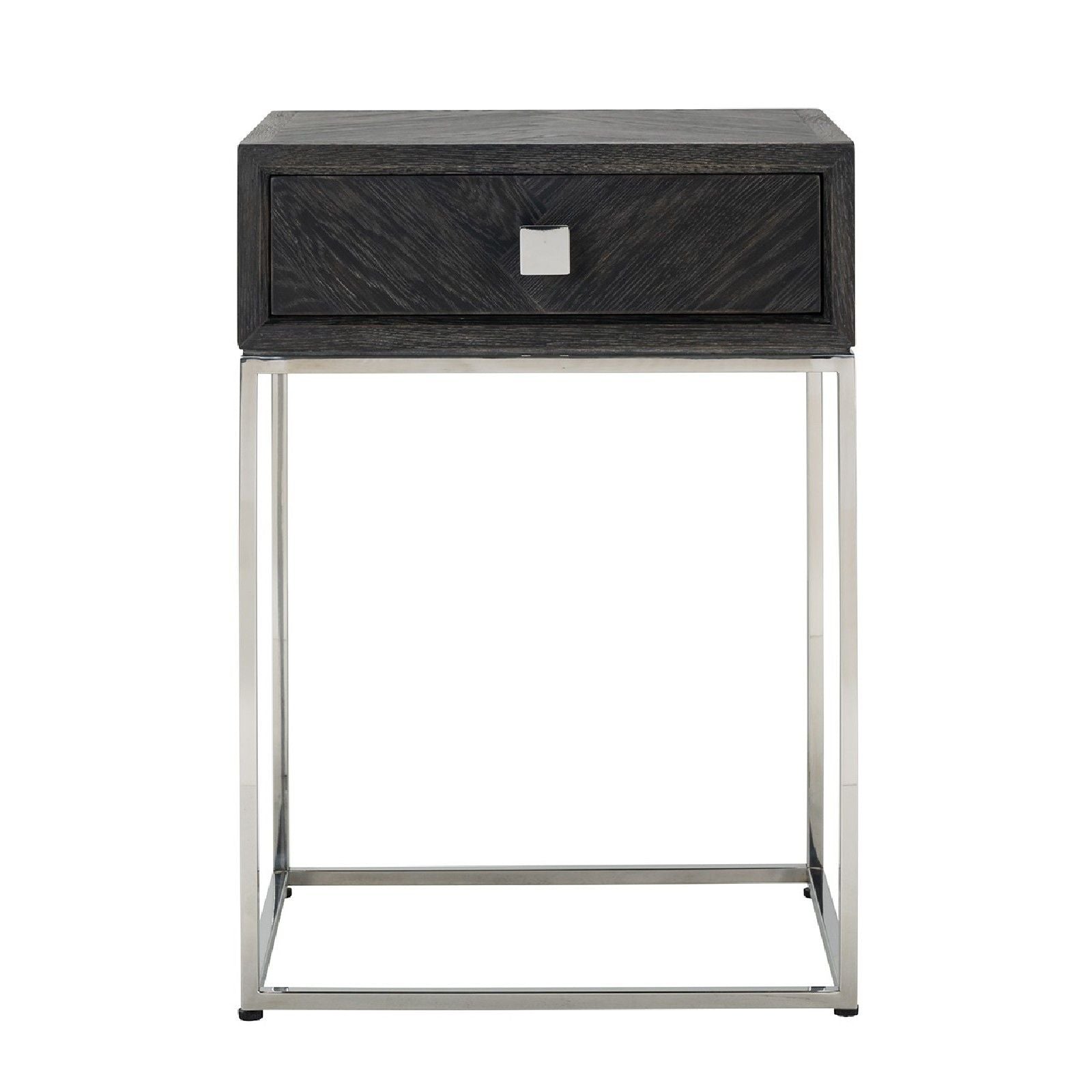 Chevet Blackbone silver 1-tiroir