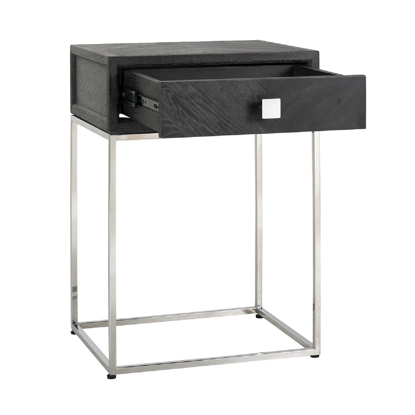 Chevet Blackbone silver 1-tiroir