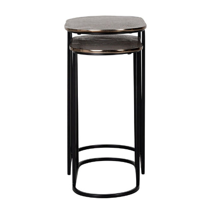 Table d'angle Chandon set de 2 ovale