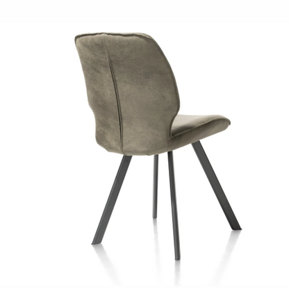 Chaise Cuir Olive | Sasha