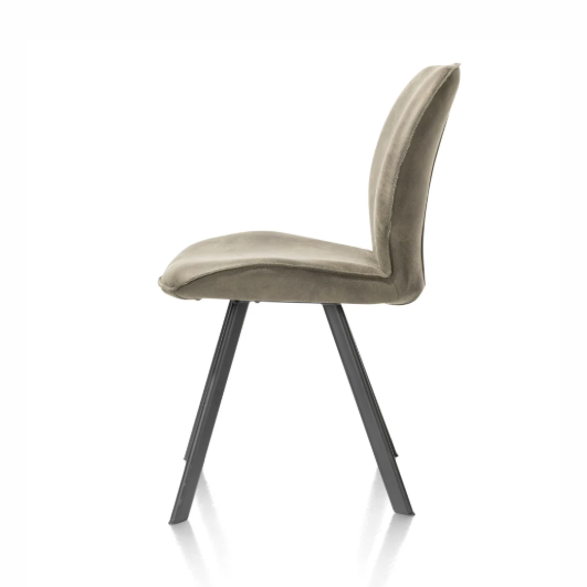 Chaise Cuir Olive | Sasha