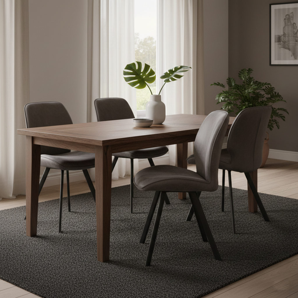 Chaise Cuir Noir Casse | Sasha