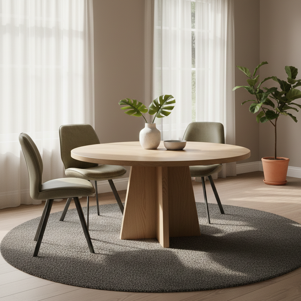 Chaise Cuir Olive | Sasha