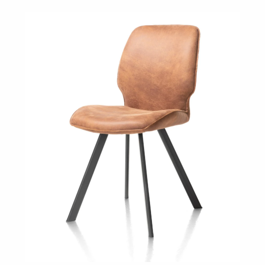 Chaise Cuir Cognac | Sasha
