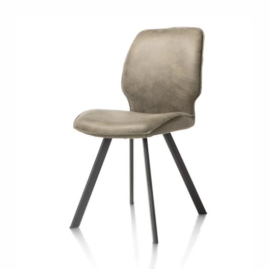 Chaise Cuir Olive | Sasha