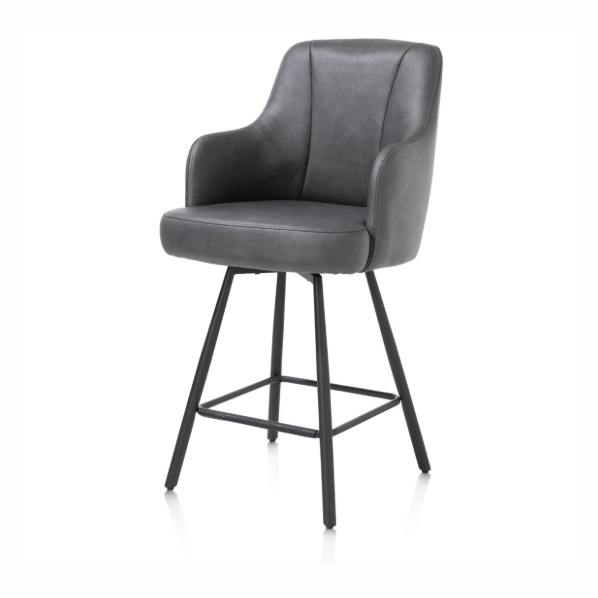 Chaise de bar anthracite | Eran