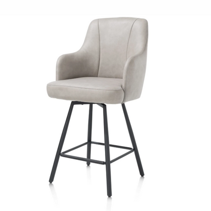 Chaise de bar gris clair | Eran