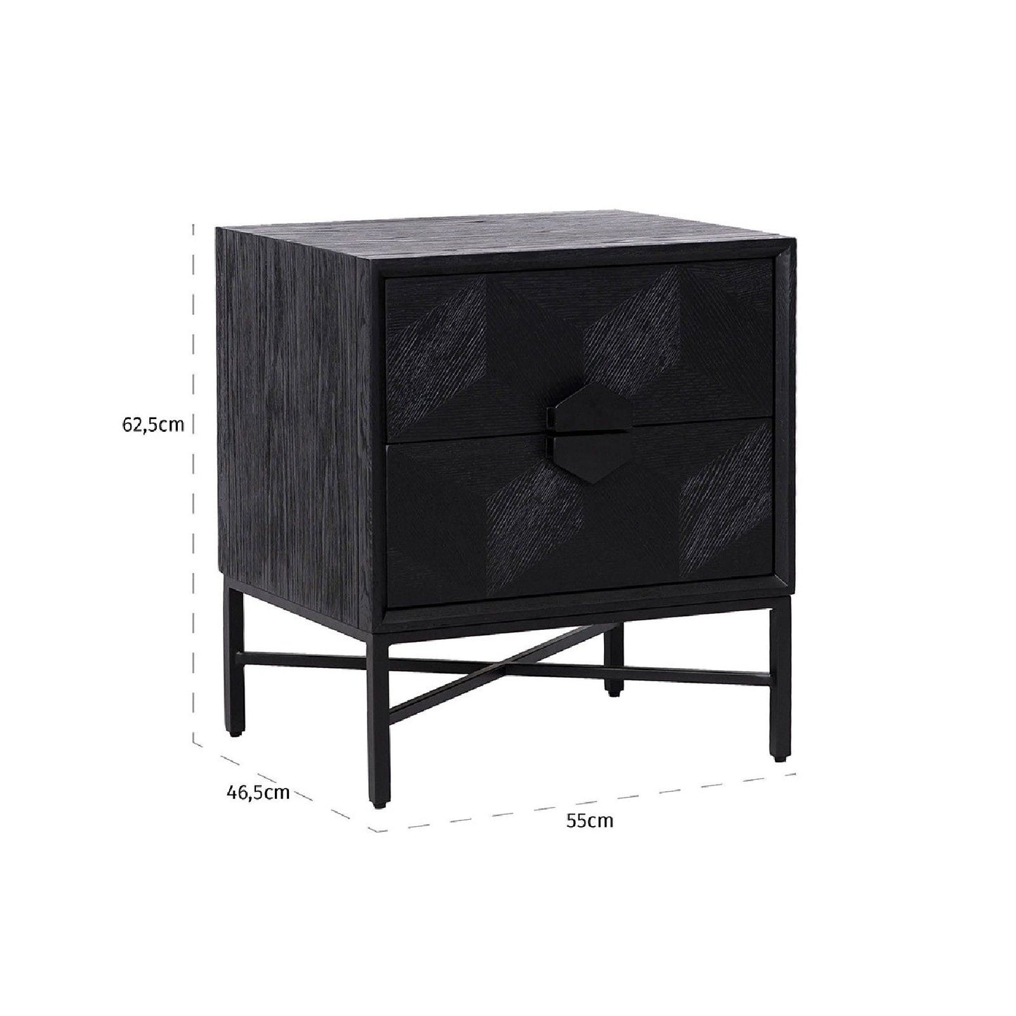 Commode Blax avec 2-tiroirs
