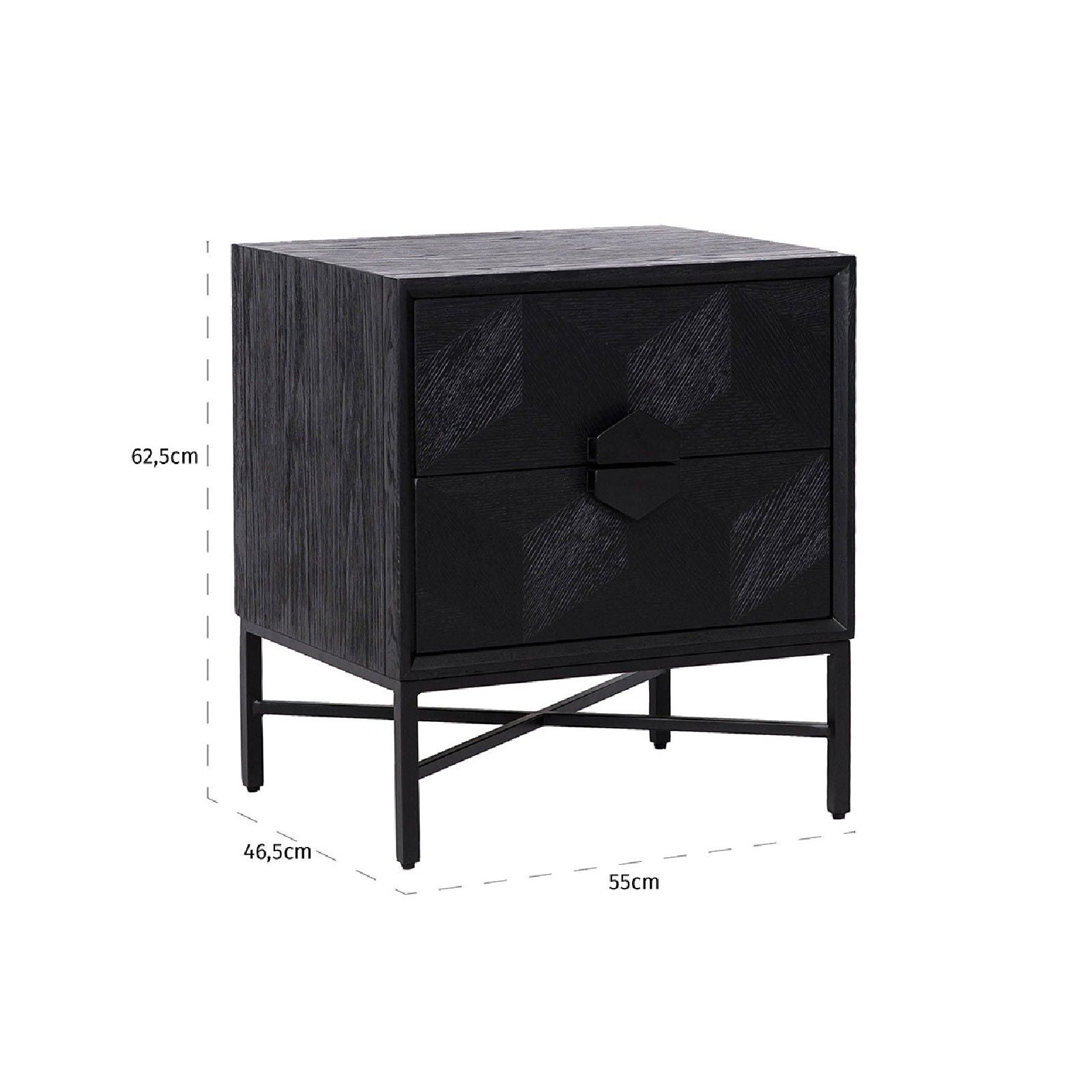 Commode Blax avec 2-tiroirs