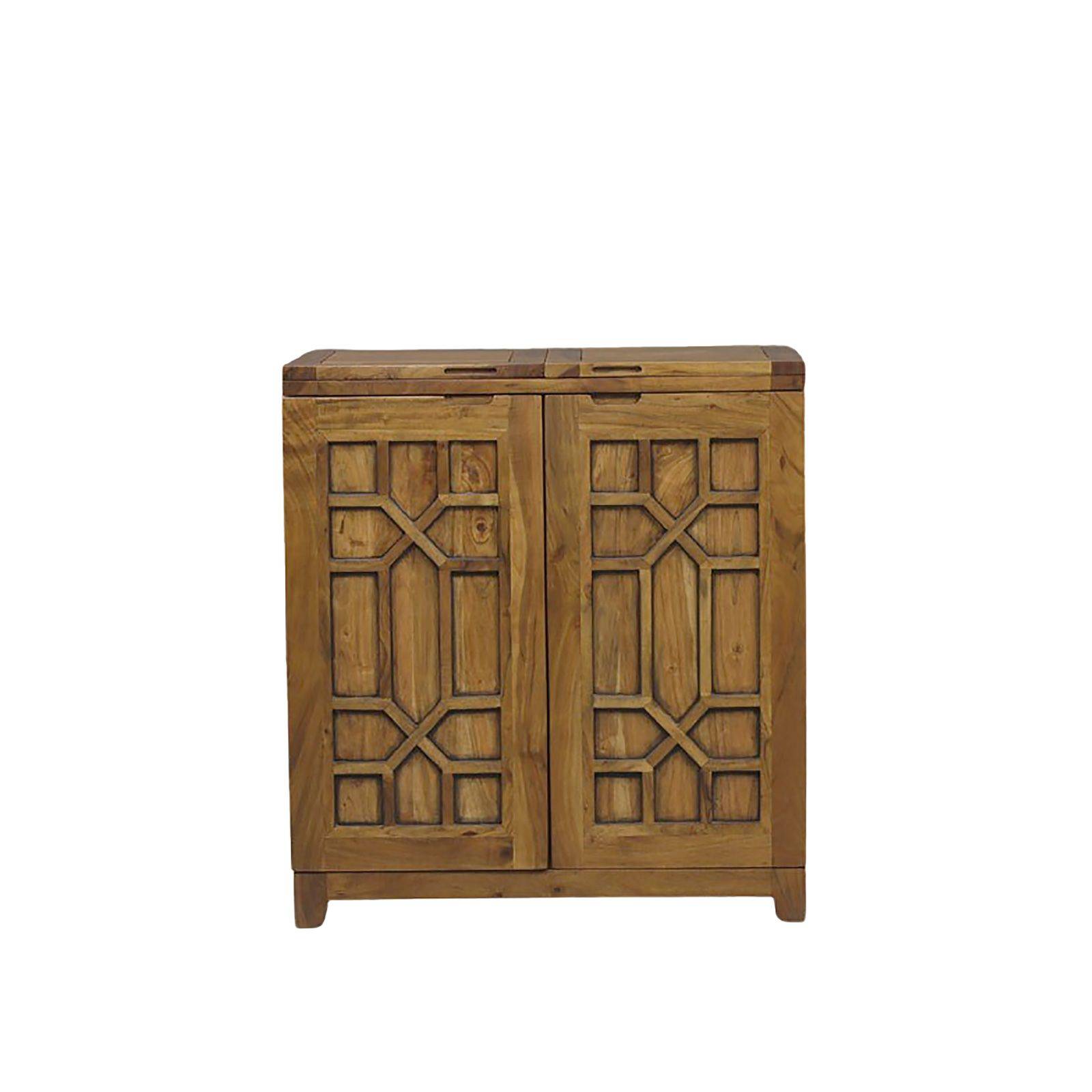 Bar rabattable arabesque bois exotique