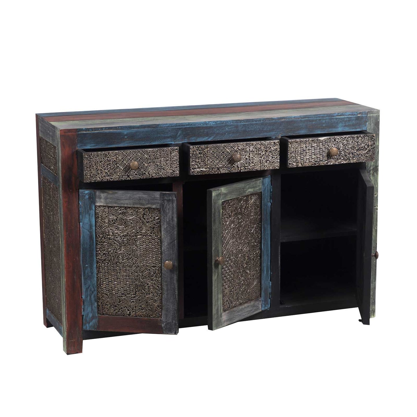 Buffet sculpté multicolore | Manguier Pushkar