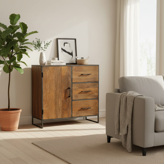 Buffet 1 porte 3 tiroirs | Mango Stockholm