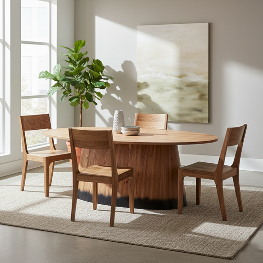 Table à manger ovale 200 cm | Acacia Dimona