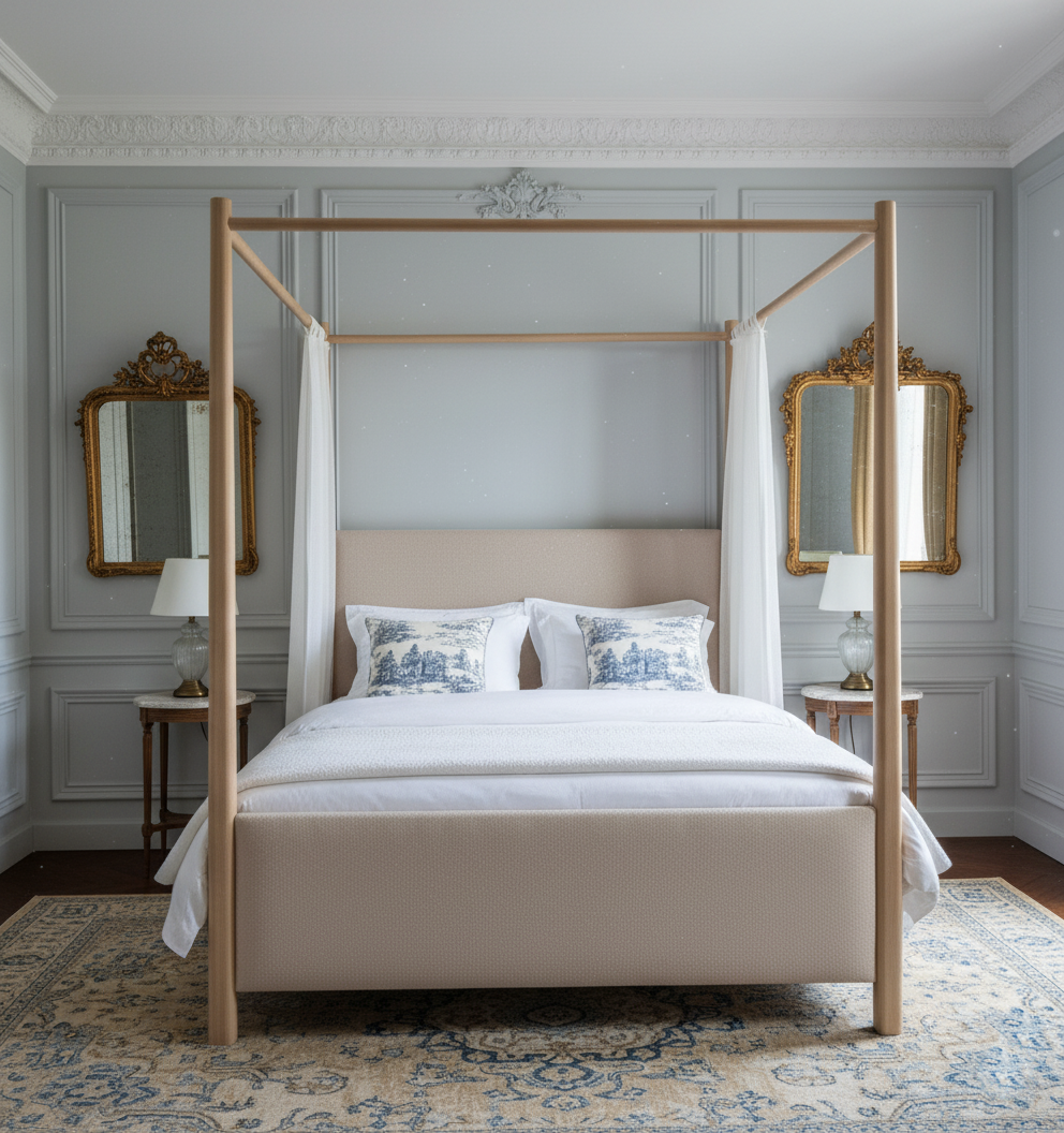 Lit à baldaquin 160 | Mango Matan