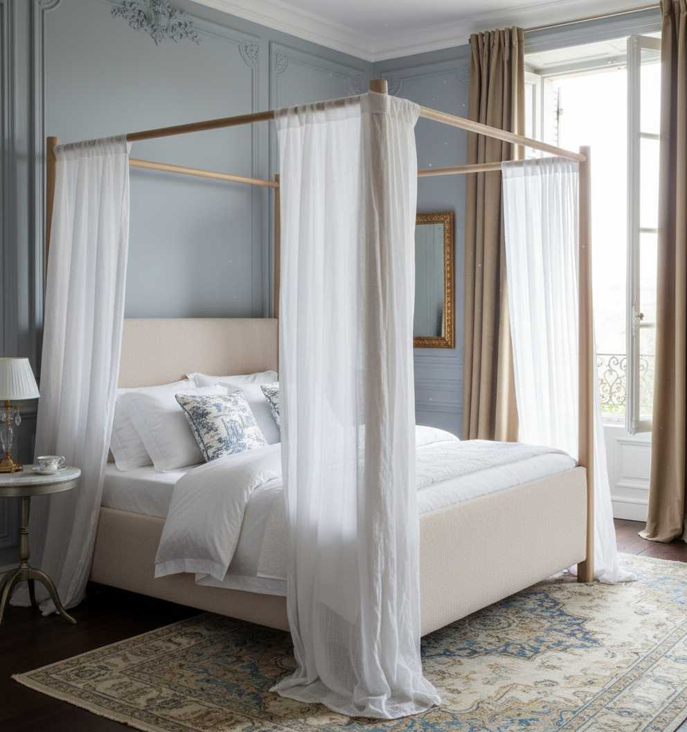 Lit à baldaquin 160 | Mango Matan