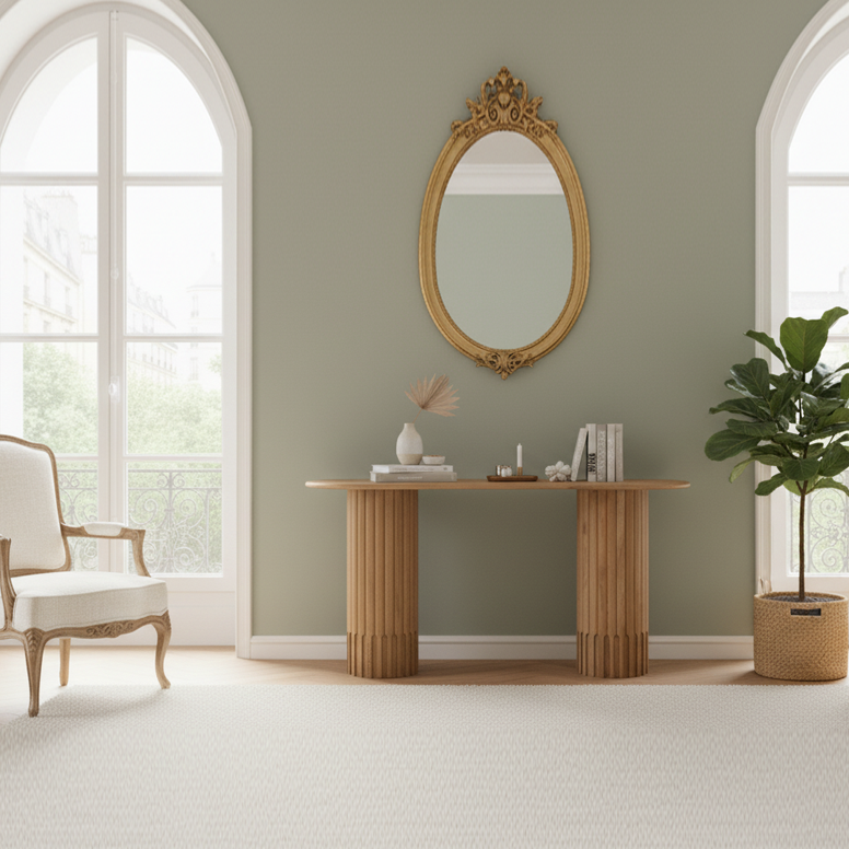 Console ovale | Chêne Dalta