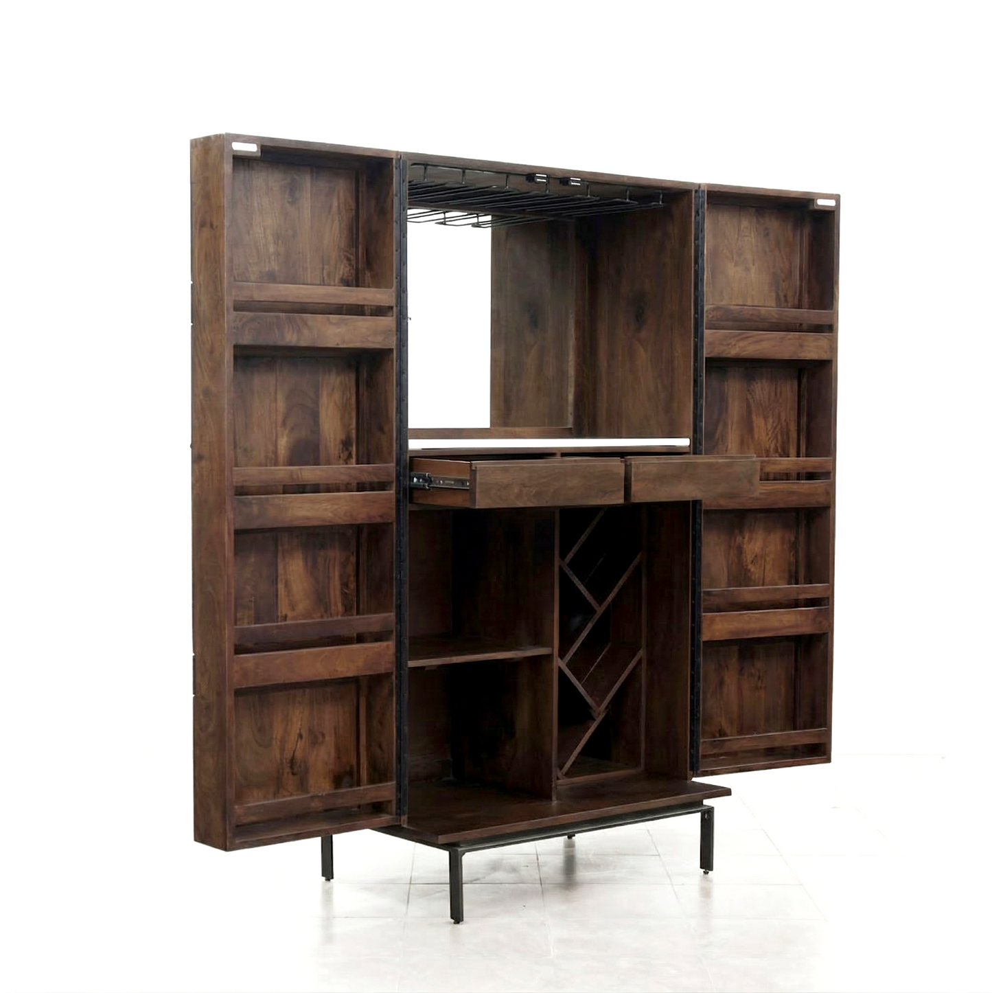 Mueble bar contemporáneo con 2 puertas