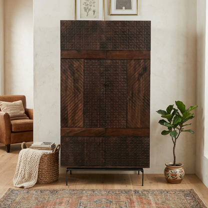 Mueble bar contemporáneo con 2 puertas